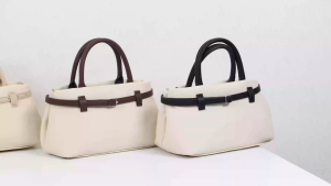 8045# Irene Novy Niche Design Contrast Color Summer Handbag Belt Buckle Commuter Crossbody Tote Bag