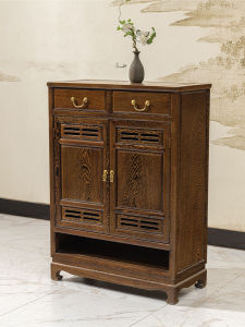 Lush age | Traditional Chinese Redwood Shoe Cabinet Storage