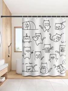 MOLORE | Bathroom Waterproof Anti-Peep Light Blocking Curtain