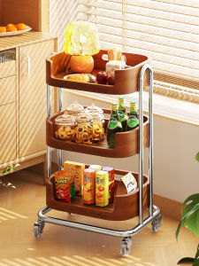 Multi-functional Storage Shelf Trolley