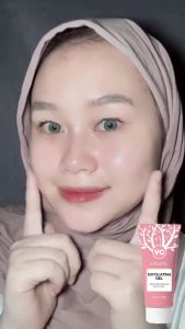 BPOM VC Fruit Acid Exfoliating Whitening Gel Facial Exfoliating 60g Facial Glowing Blackhead Cleaner Body Exfoliating Hydrating Gel Memperbaiki Kulit Kusam Exfoliating Whitening Gel
