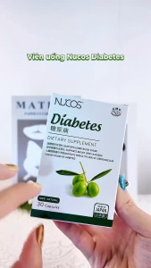 TPBVSK Viên Uống Nucos Diabetes Giúp Ổn Định Đường Huyết Tăng Sức Khỏe Tim Mạch Tăng Đề Kháng Hộp 30 viên