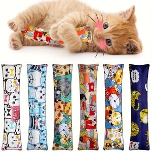 Interactive Plush Cat Teaser Toy Stick Durable Cat Teaser Stick Bite Resistant Cat Chew Toy Cat Scratching Toy Cat Toy Stick