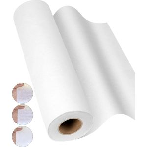 Vải Dán Nhiệt Nhẹ Một Mặt Màu Trắng Dùng Cho Việc May Vá Áo Thun Áo Sơ Mi Nữ Cổ Áo Và Các Dự Án DIY 100% Polyester