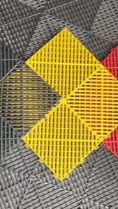 [37 PCS] MACS Heavy Duty Car Wash Mat (40 x 40 x 1.8cm) Swisstraxx and RaceDeck Style Design