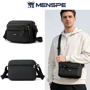 MENSPE Men Bag Men Shoulder Backpack Oxford Fabric Crossbody Bag Large Capacity Bag Sling Bags Fashion Messenger Bag Purse Satchel Messenger Bag for Work Business Travel Sport Bag