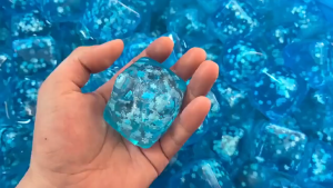 Transparent Ice Crystal Cube Squeezable Toy - Soft And Relaxing Stress Relief Toy With Slow Rebound Sensory Decompression Cube Soft Rubber Stress Relief Toy