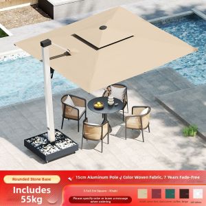 MEIDIHUAFU | Outdoor Patio Umbrella Sun Shelter Roman Style