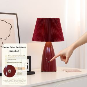 YOULIMEIJIA | Pleated Creamy Style Minimalist Decor Small Night Light