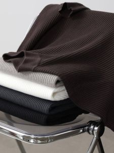 เสื้อสเวตเตอร์คอปกปานสำหรับผู้ชาย ทรงหลวม แขนยาว ปกติ ฤดูใบไม้ร่วง 2024 ฤดูใบไม้ผลิ ฤดูร้อน ฤดูหนาว สไตล์เกาหลี