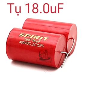 Tụ cản loa 18uF phân tần cản loa bass SPIRIT đỏ 18uf 400v tụ cản loa rời bass trung treble tu loa trầm