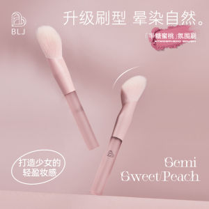 Blj Atmosphere Brush Soft Bristle Portable Beginner Makeup Brush Blush Highlighting Brush Long Handle Cosmetic Tool for All Skin Types