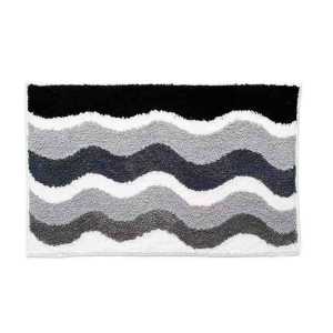 VIKAMA Họa Tiết Sóng Gradient Thảm Trong Nhà Mềm Mại Thoải Mái Thảm Chùi Chân Đầu Giường Chống Trượt Cho Phòng Ngủ Lối Vào Hội Trường Trang Trí Nội Thất 100% Polyester
