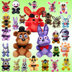 HOT 18cm FNAF Plush Toys Kawaii Freddys Animal Foxy Bonnie Bear Ribbit Stuffed Plush Toys In Stock Plush ​Birthday Gift For Kids