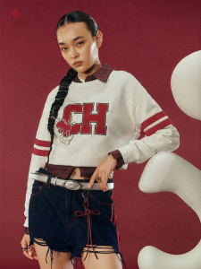 Champion | Horse Year Series Round Neck Womens Sweatshirt Red
