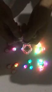 Glow In The Dark Luminous LED Light Spinner Hand Top Spinners Mute Smooth Bearing Light EDC Figet Spiner Finger Stress Relief Fidget Toys Bay Blade Toy