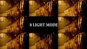 Solar Christmas Lights Outdoor Waterproof 8 Modes Holiday Decorate Curtain Fairy Light for Garden Party Yard