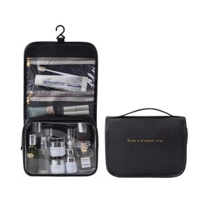 Waterproof PU Leather Travel Toiletry Organizer with Portable Design C14
