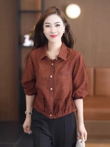 Fashion Shirt for Women 2024 Autumn New Arrival Small Loose Western Style Slim Looking Easiest for Match Beautiful Casual Small Shirt Top