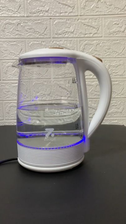 ZOLELE ZH101 2L Electric Kettle Fast Heating with High-Strength Glass and Blue Light Electric Heater Water Kettle