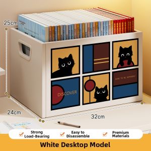 Movable Book and Storage Box Foldable Large Capacity
