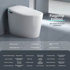 Automatic Sensing Electric Toilet Seat with UV Sterilization No Water Pressure Limit