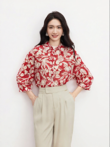 Koradior | Stylish Design Summer Cotton Floral Blouse