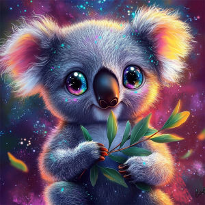 HUACAN Diamond Art Painting Koala Animal Embroidery Sale Diamond Painting Fantasy Mosaic Adult Crafts Rhinestones Handmade