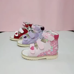 Ortoluckland Toddler Girls Summer Sandals Baby Orthopedic Shoes For Children Kids Korean Style Dance Pink Open Toe Footwear