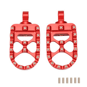 For Harley Sportster XL 883 1200 Dyna Street Bob Bobber Custom 360°Foot Pegs MX Wide Fat Footrests Pedals W/Shifter Pegs