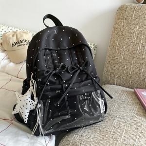 Trendy High-capacity Dots Backpack