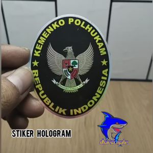 MENKOPOLHUKAM STIKER HOLOGRAM