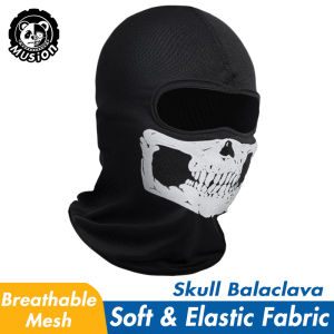 Musion Black Ghosts Balaclava Full Face Mask for Cosplay Motorcycle Cycling Outdoor Skateboard Hiking Skiing