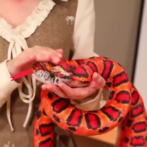 Simulated Colorful Cobra Plush Toy Stuffed Animals Snakes Plushies Doll Funny Spoof Joke Soft Toys Home Decor