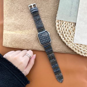 XUEZHANGJIA | Tweed Winter Watch Strap Leather Texture