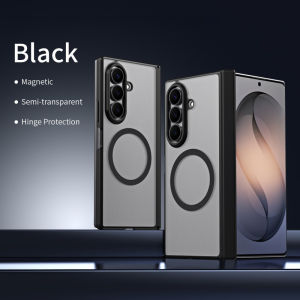 LS | Hinge Protection Magnetic Case For Samsung Z Fold 8 Ultra 7 6 5 4 Fold8 Fold7 Fold6 Fold5 Fold4 With Screen Protector Full Cover