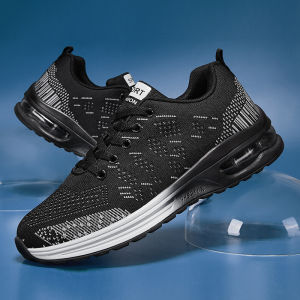 New Arrival Mens Shoes Summer Sneakers Student Breathable Mesh Boys Casual Air Cushion Running Shoes Spring & Fall Flying Woven Shoes