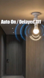 CHENBEN LED Smart Motion Sensor E27 Lamp Holder E27 Bulb Human Sensing Socket Adapter Convert