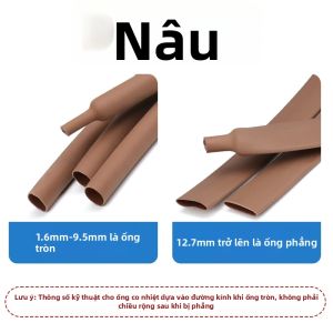 3 Mét 3:1 Ống Co Nhiệt 1.6-50mm Dán Tường Hai Lớp Có Lớp Keo Dán Đầy Màu Sắc Polyolefin Shrink Wrap Bảo Vệ Cáp Có Keo