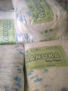 POPOK BAYI TIPE CELANA MERK  HANUKA ISI 50pcs