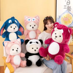 B0868 25cm Thú nhồi bông Teddytales Lina Bear Đồ chơi búp bê vải nhung lông Dễ thương Gấu plushies Gấu biến hình Bé gái