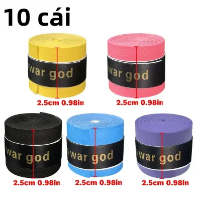 Băng Quấn Vợt Tennis Cao Su Cắt Sẵn Chống Trơn Trượt Thấm Hút Mồ Hôi Băng Dính Tay Cầm Cho Cầu Lông Bóng Chuyền Đệm Lót Thoải Mái