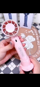 USB 2000mAh พัดลมพกพา ขนาดเล็กน่ารัก พัดลมมือถือ พัดลมขนาดเล็ก ชาร์จ ปรับความเร็วได้ เหมาะสำหรับพกพ