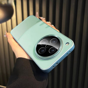 2024 New Oppo Findx8 Ultra-Thin Glass Silicone Phone Case Womens Style Protective Cover for Findx8Pro X8Ultra Anti-Fall