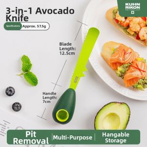 Kuhn Rikon | Fruit Cutting and Peeling Knife with Pit Remover