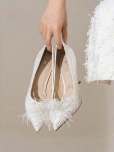 Josiny | Wedding Stiletto Heels Women Bridal Shoe 2 Ways Single