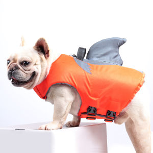 Dog Life Jacket High Buoyancy Dog Safety Vest with Rescue Handle for Small Medium Large Dogs Reflective Swim Vest