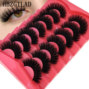 New 5/7/8/9 Pairs 3D Faux Mink Lashes Fluffy Soft Full Thick Wispy Natural long False Eyelashes Curly lashes wholesale lashes