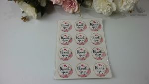 60 pcs Thank You Sticker TY029 DIY Label