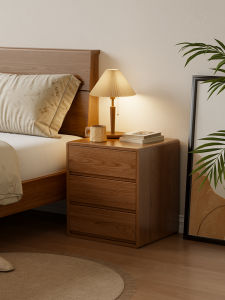 DONGMU | Bedside Storage Cabinet Real Wood Small Storage Cabinet